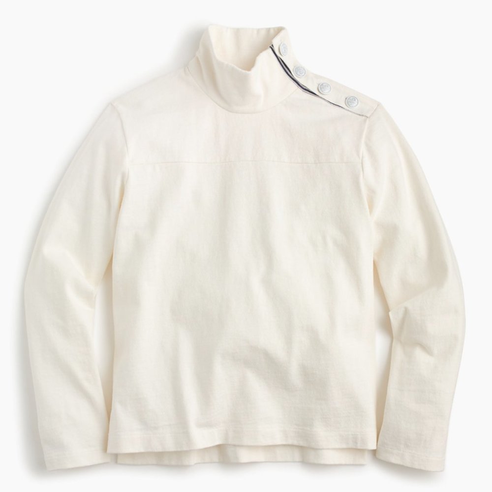 J.Crew Lightweight Button Shoulder Pop-over Top - Picture 4 of 4
